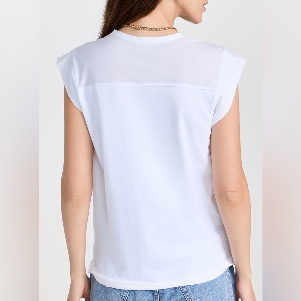rag & bone Mix Media Muscle Tee - Picture 4 of 7
